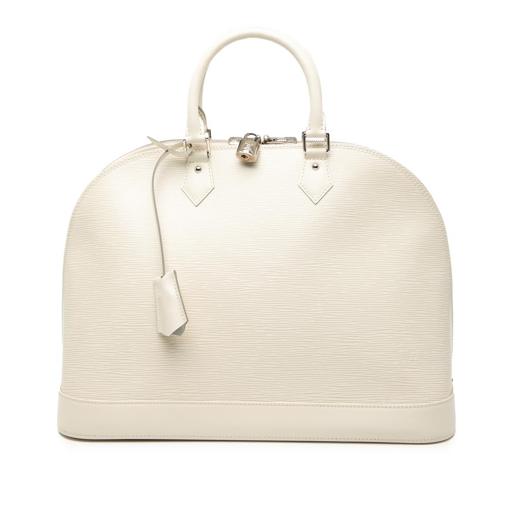 Louis Vuitton AB Louis Vuitton White Epi Leather Leather Epi Alma GM France