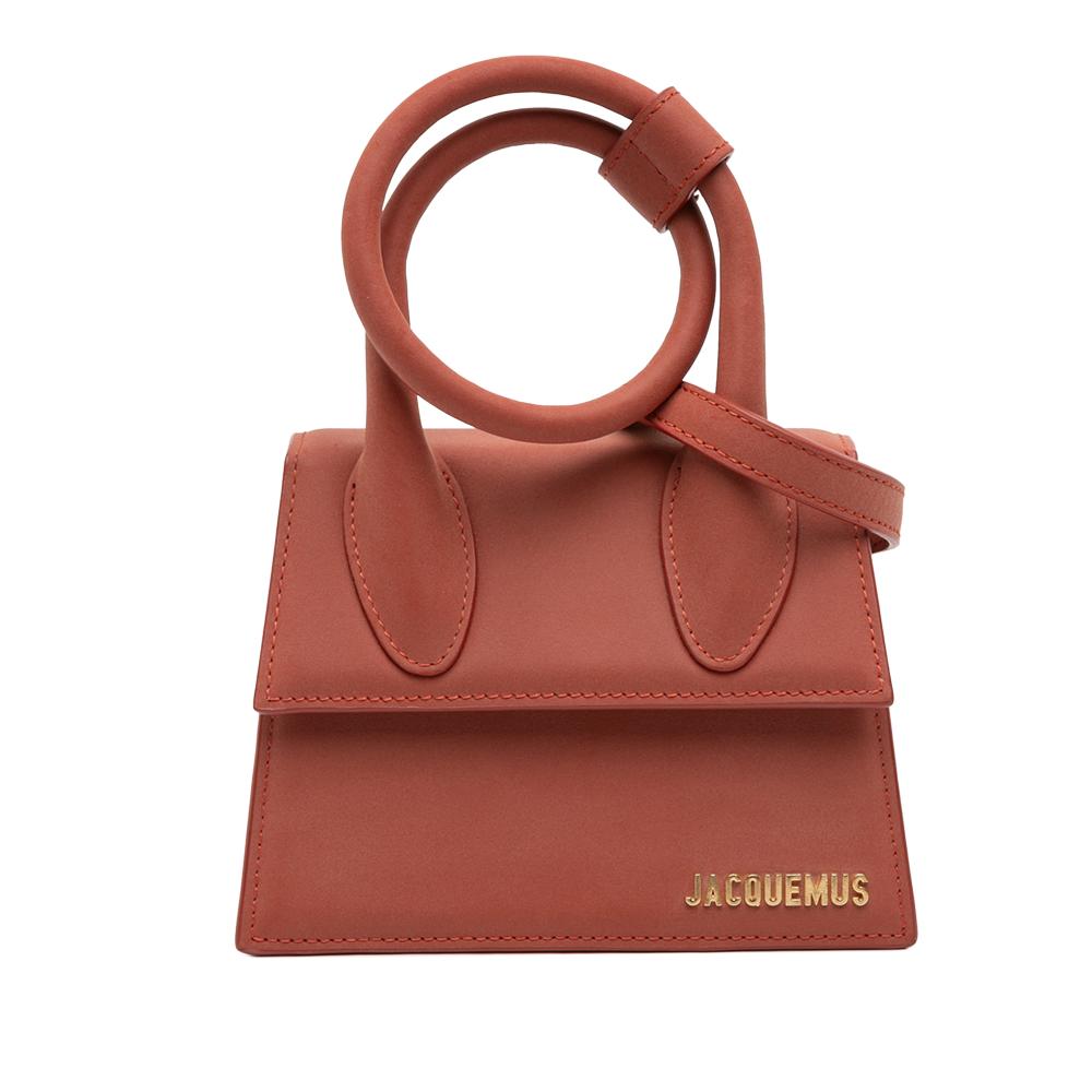 Jacquemus B Jacquemus Red Indian Red Nubuck Leather Leather Nubuck Le Chiquito Noeud Spain