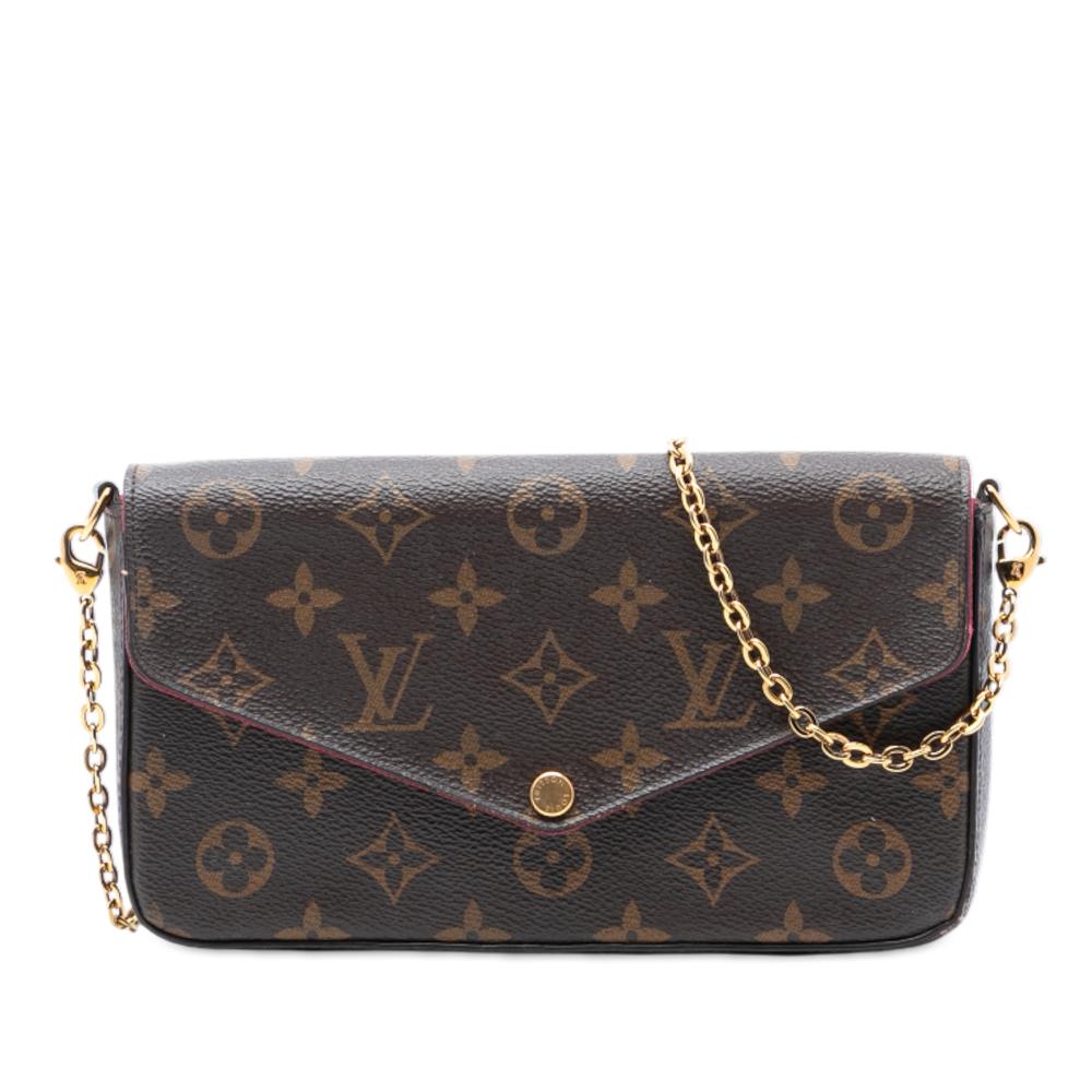 Louis Vuitton AB Louis Vuitton Brown Monogram Canvas Fabric Monogram Pochette Felicie France