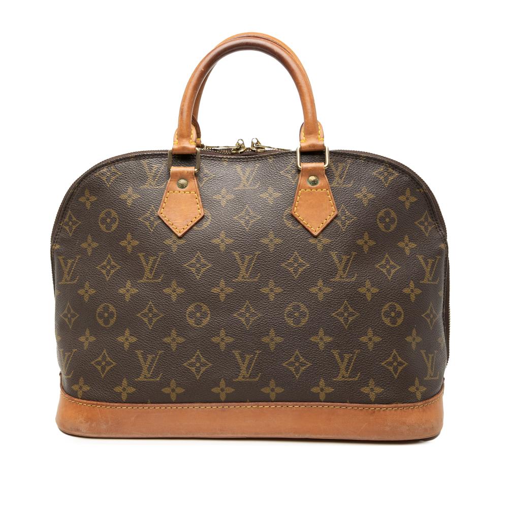 Louis Vuitton B Louis Vuitton Brown Monogram Canvas Fabric Monogram Alma PM France
