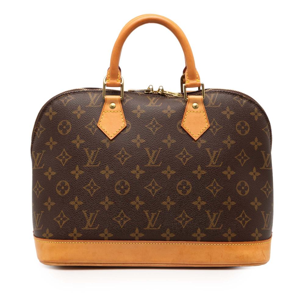 Louis Vuitton B Louis Vuitton Brown Monogram Canvas Fabric Monogram Alma PM France