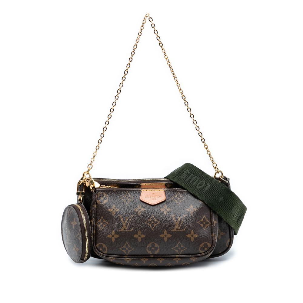 Louis Vuitton B Louis Vuitton Brown Monogram Canvas Fabric Monogram Multi Pochette Accessoires France