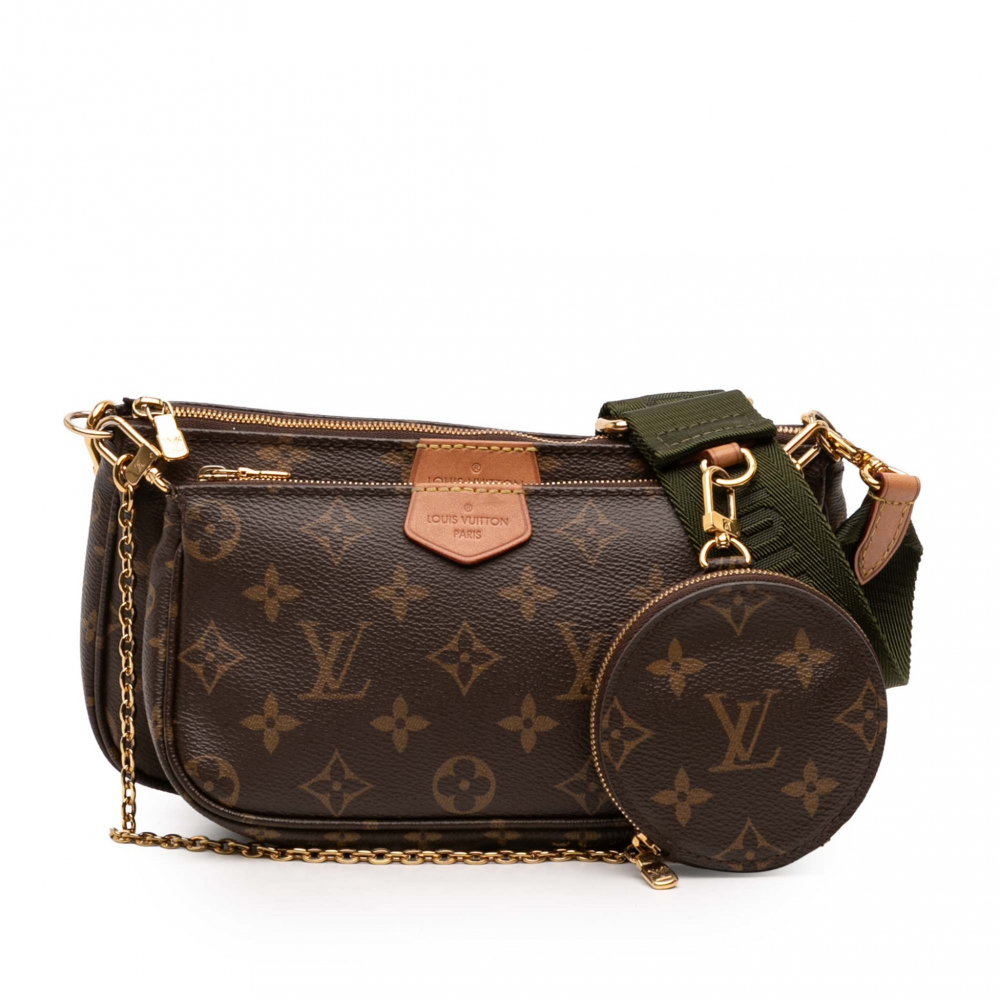 Louis Vuitton Multi Pochette Accessoires Canvas Pouch Crossbody Monogram