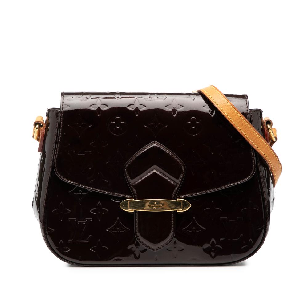 Louis Vuitton B Louis Vuitton Purple Vernis Leather Leather Monogram Vernis Bellflower GM France