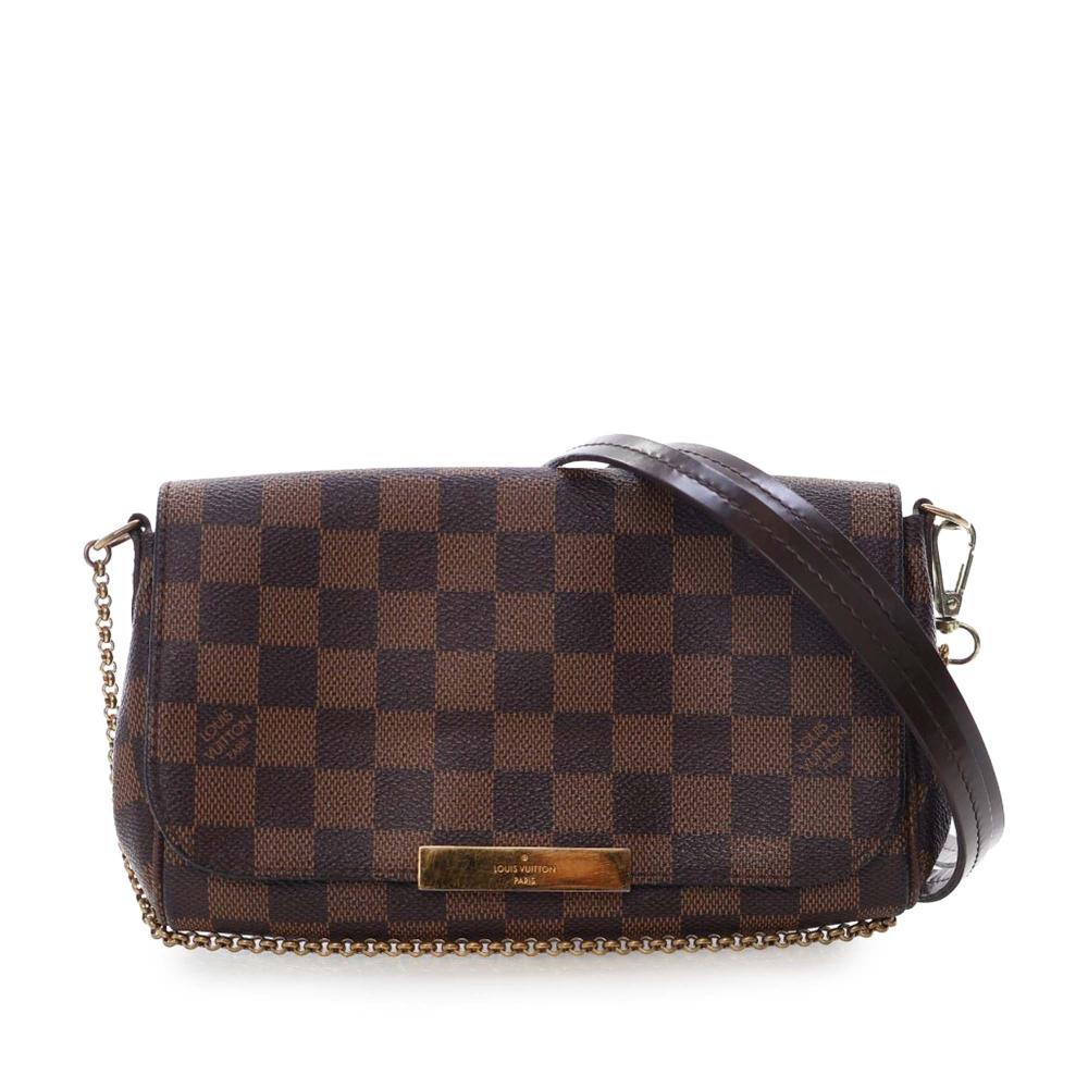 Louis Vuitton B Louis Vuitton Brown Damier Canvas Fabric Damier Ebene Favorite PM France