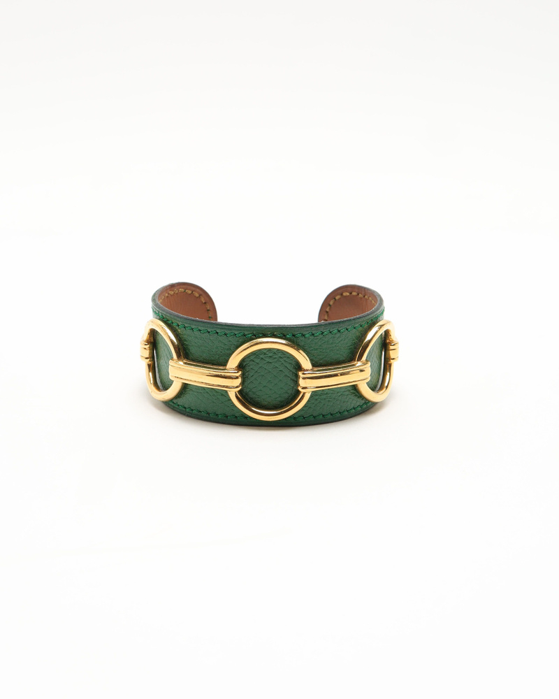 Hermès Leather Cuff Bracelet