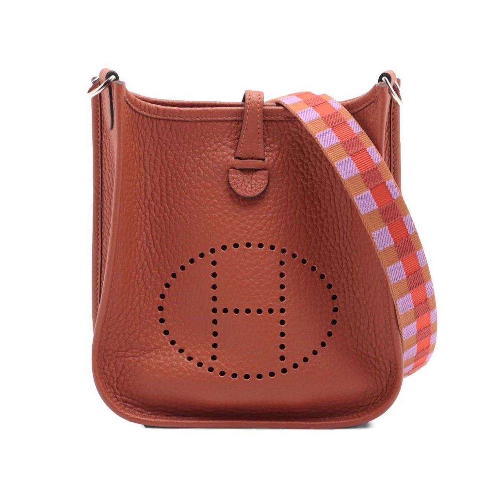Hermès AB Hermès Brown Rust with Multi Calf Leather Clemence Evelyne Amazone 16 France