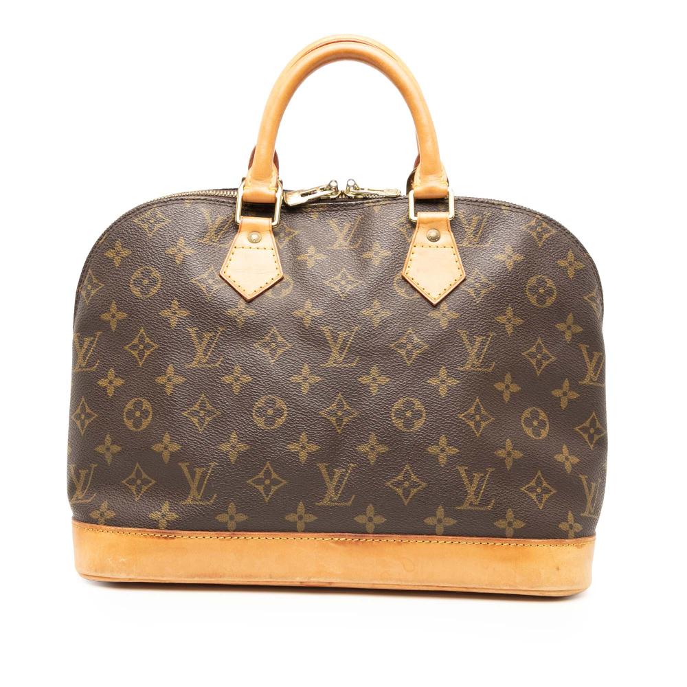 Louis Vuitton B Louis Vuitton Brown Monogram Canvas Fabric Monogram Alma PM France