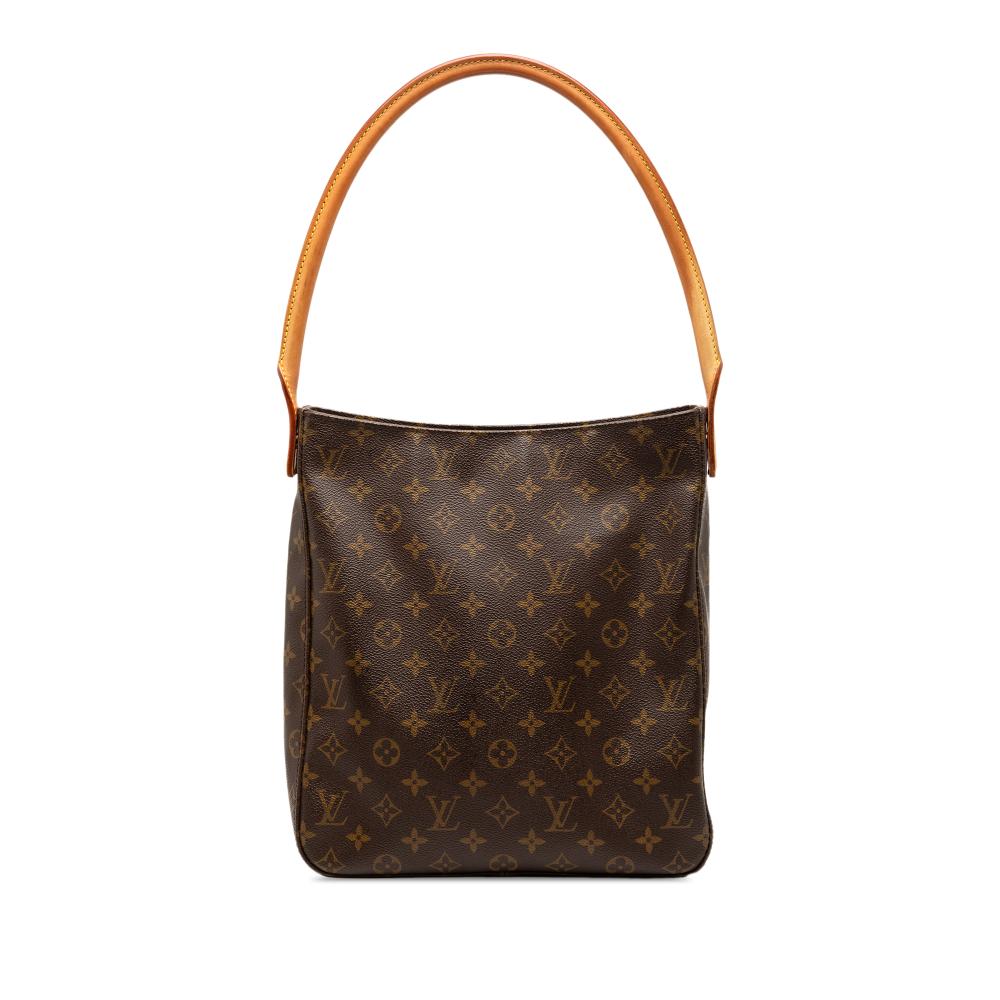 Louis Vuitton B Louis Vuitton Brown Monogram Canvas Fabric Monogram Looping GM France