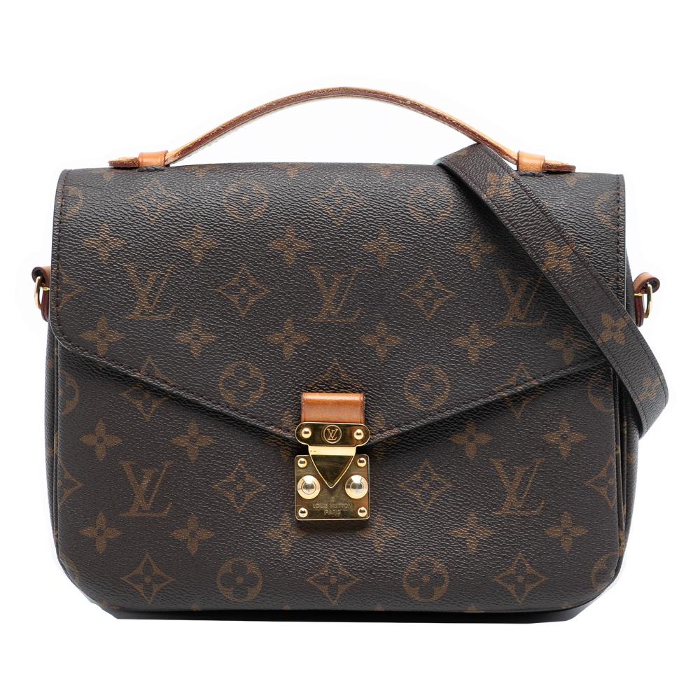 Louis Vuitton B Louis Vuitton Brown Monogram Canvas Fabric Monogram Pochette Metis France