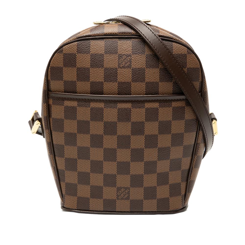 Louis Vuitton B Louis Vuitton Brown Damier Canvas Fabric Damier Ebene Ipanema PM France