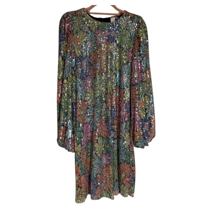 Yas Sequin floral dress NEW
