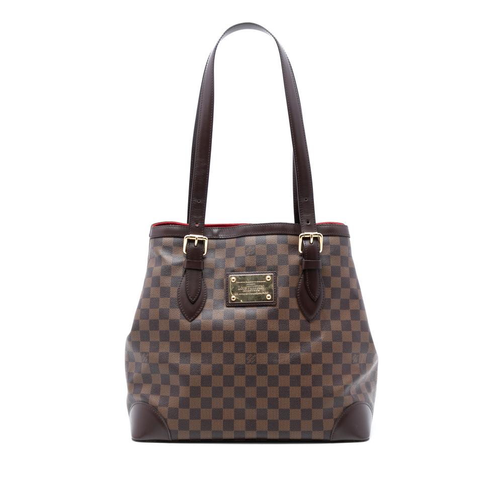 Louis Vuitton B Louis Vuitton Brown Damier Canvas Fabric Damier Ebene Hampstead GM France