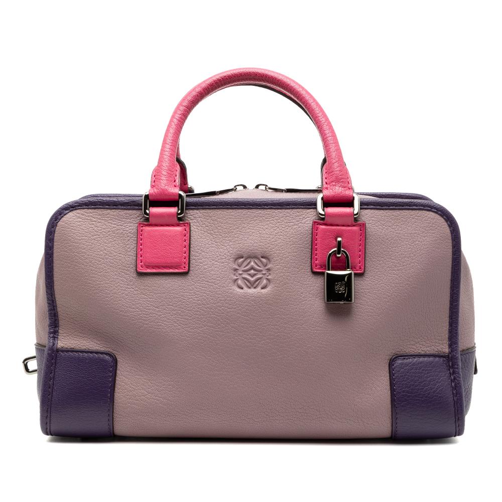 Loewe B LOEWE Purple Goatskin Leather Tricolor Amazona 28 Spain