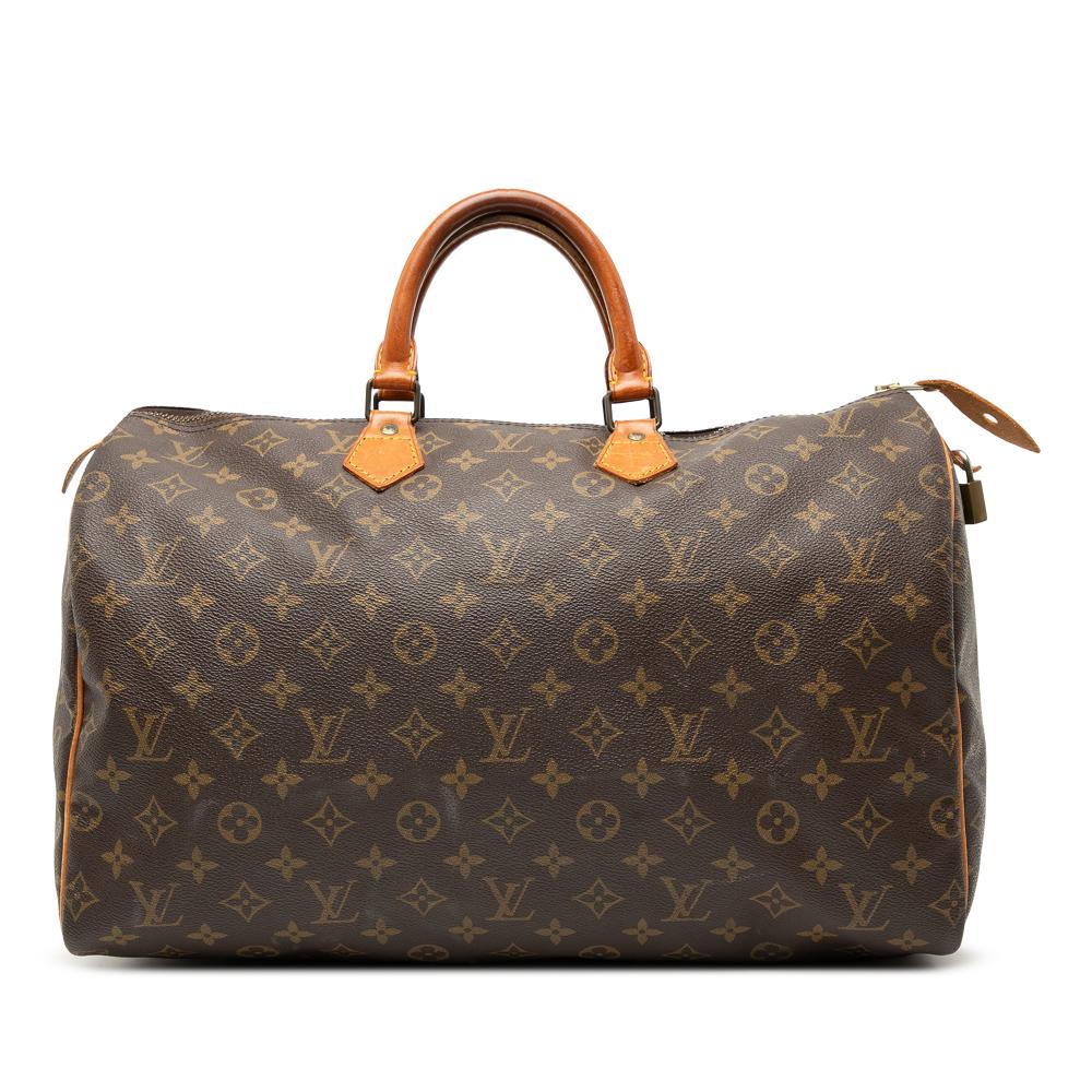 Louis Vuitton B Louis Vuitton Brown Monogram Canvas Fabric Monogram Speedy 40 France
