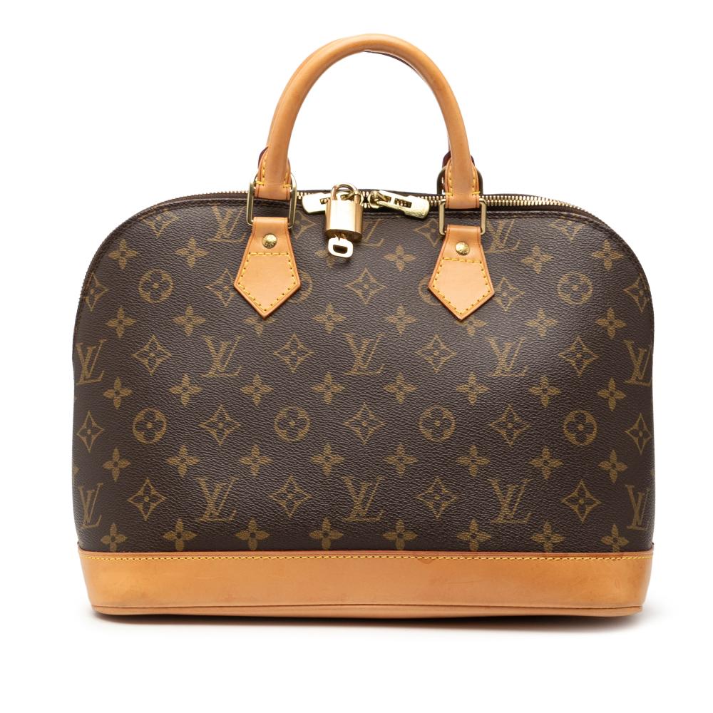 Louis Vuitton B Louis Vuitton Brown Monogram Canvas Fabric Monogram Alma PM France
