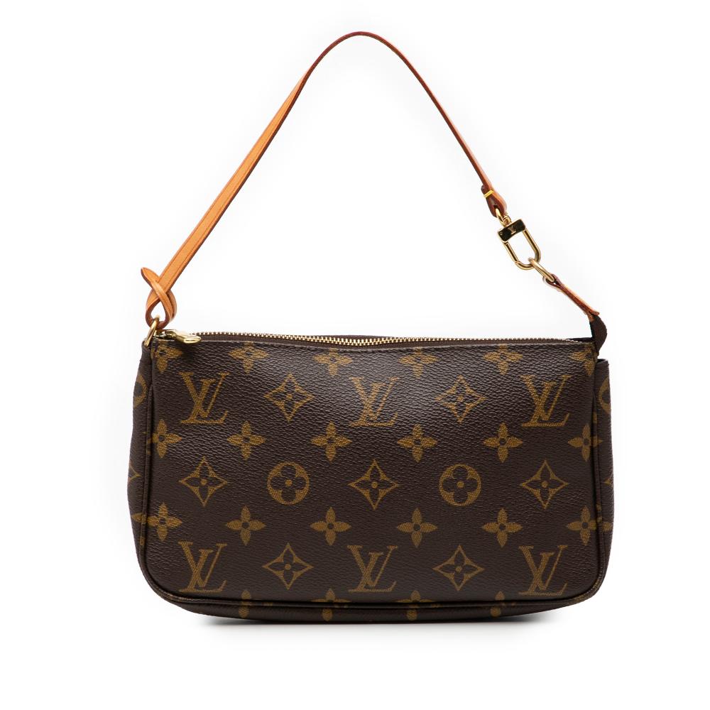 Louis Vuitton AB Louis Vuitton Brown Monogram Canvas Fabric Monogram Pochette Accessoires United States