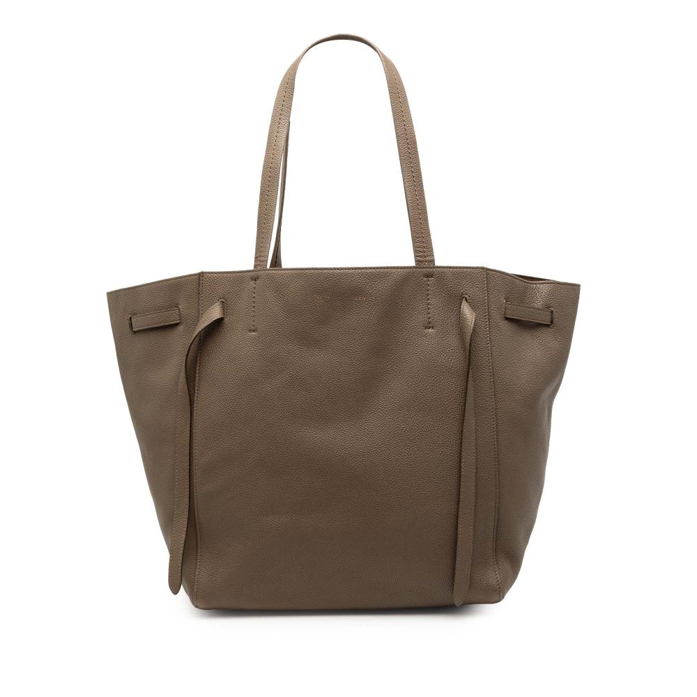 Celine B Celine Brown Calf Leather Small Phantom Cabas Tote Italy