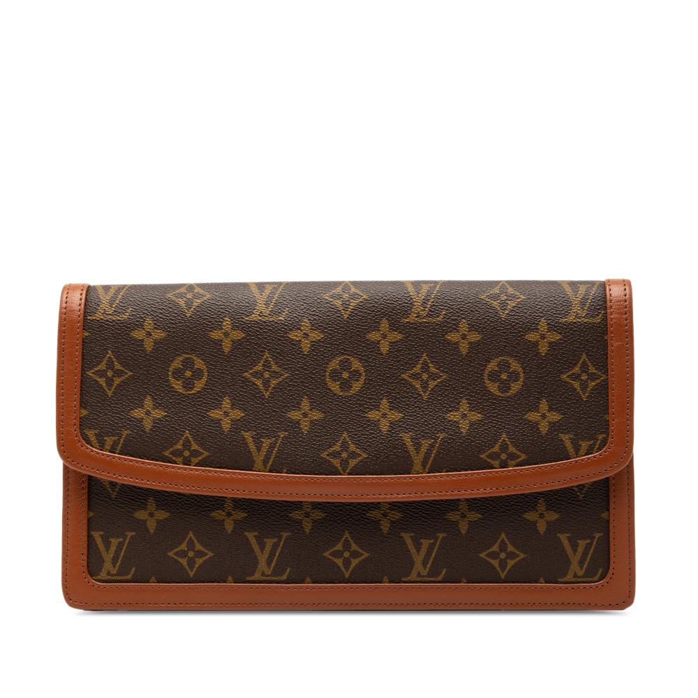 Louis Vuitton AB Louis Vuitton Brown Monogram Canvas Fabric Monogram Pochette Dame GM France