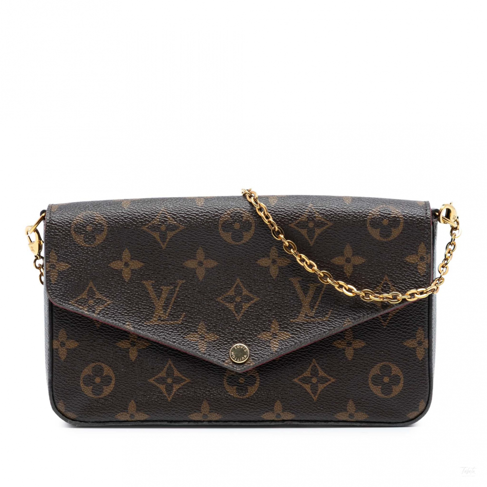Louis Vuitton Felicie Canvas Pouch Clutch Monogram