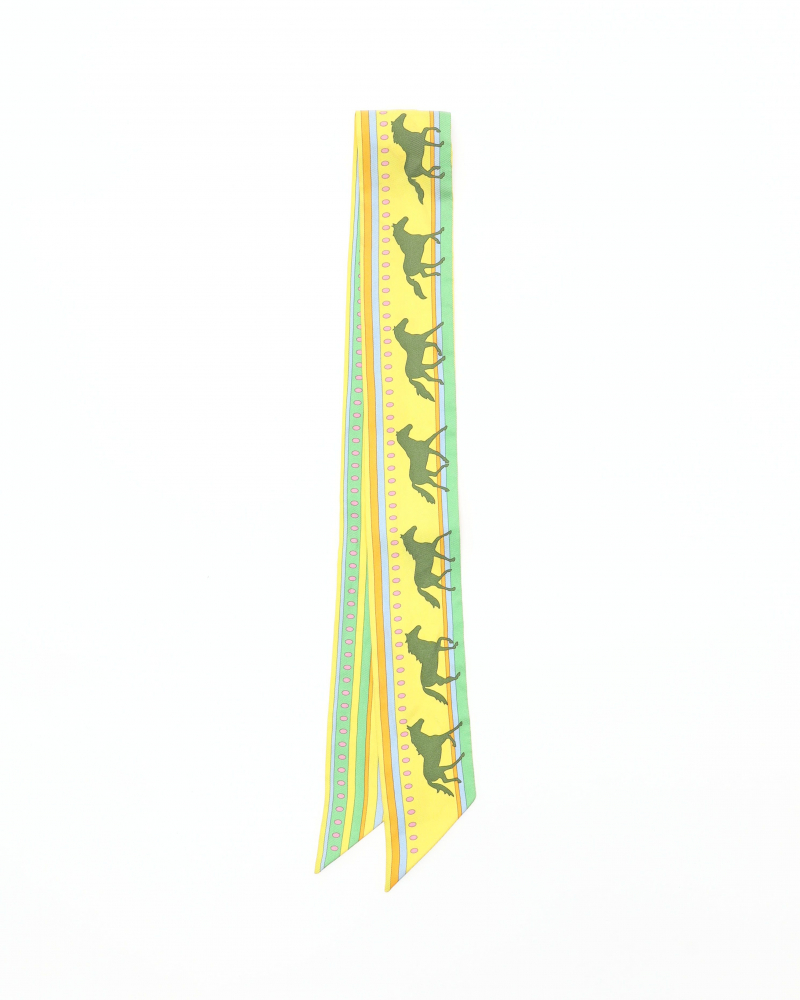 Hermès Twilly Sequences Silk Scarf