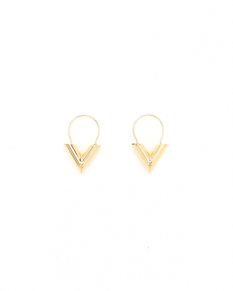 Louis Vuitton Essential V Hoop Earrings