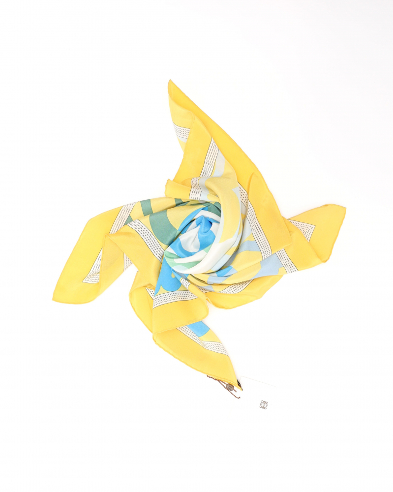 Loewe 55 Anagram Silk Scarf
