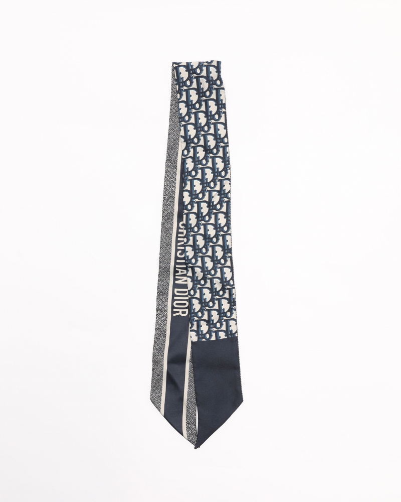 Christian Dior Trotter Silk Twilly