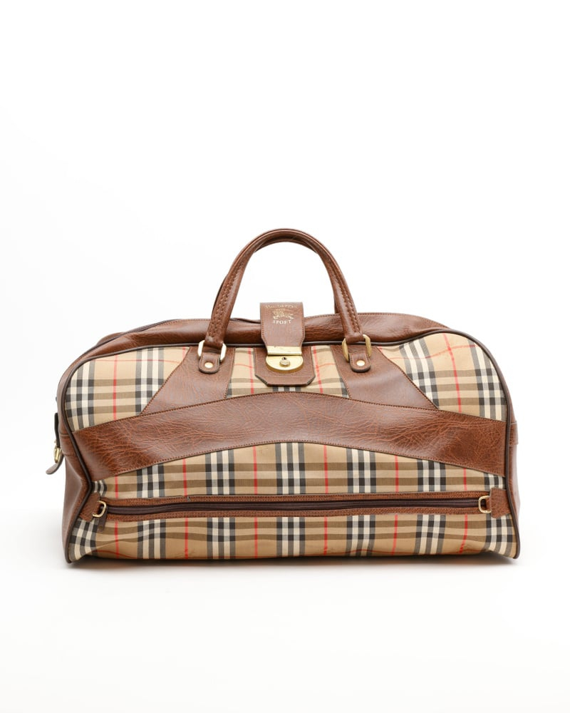Burberry Nova Check Boston Weekend Bag