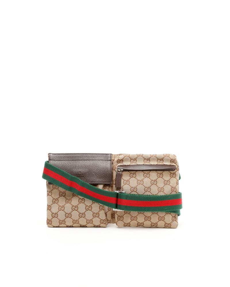 Gucci GG Double Pocket Waist Bag
