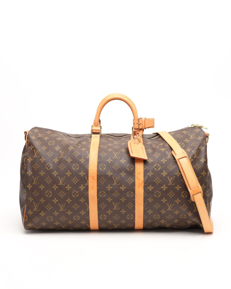 Louis Vuitton Monogram Keepall Bandoulière 55 Weekend Bag