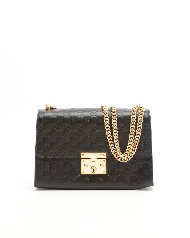 Gucci Large Padlock Guccissima Bag