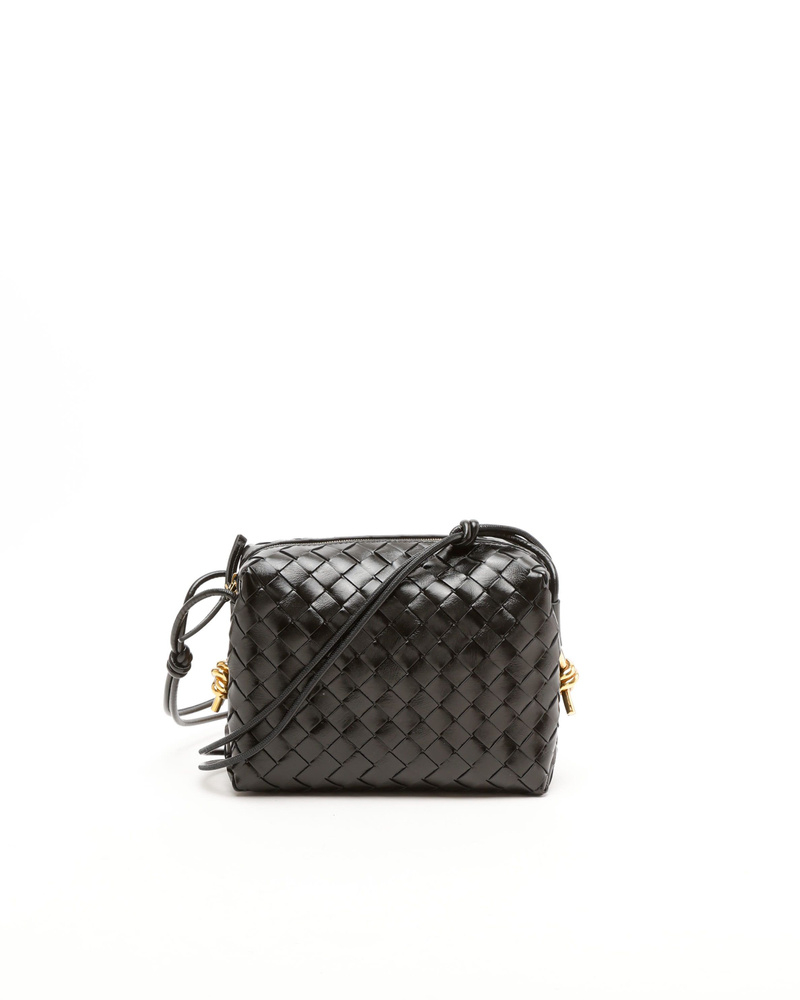 Bottega Veneta Intrecciato Loop Metal Knots Bag