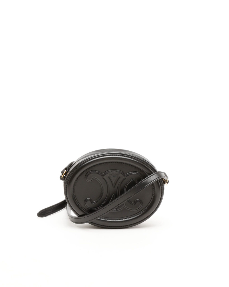 Celine Céline Cuir Triomphe Oval Crossbody Bag