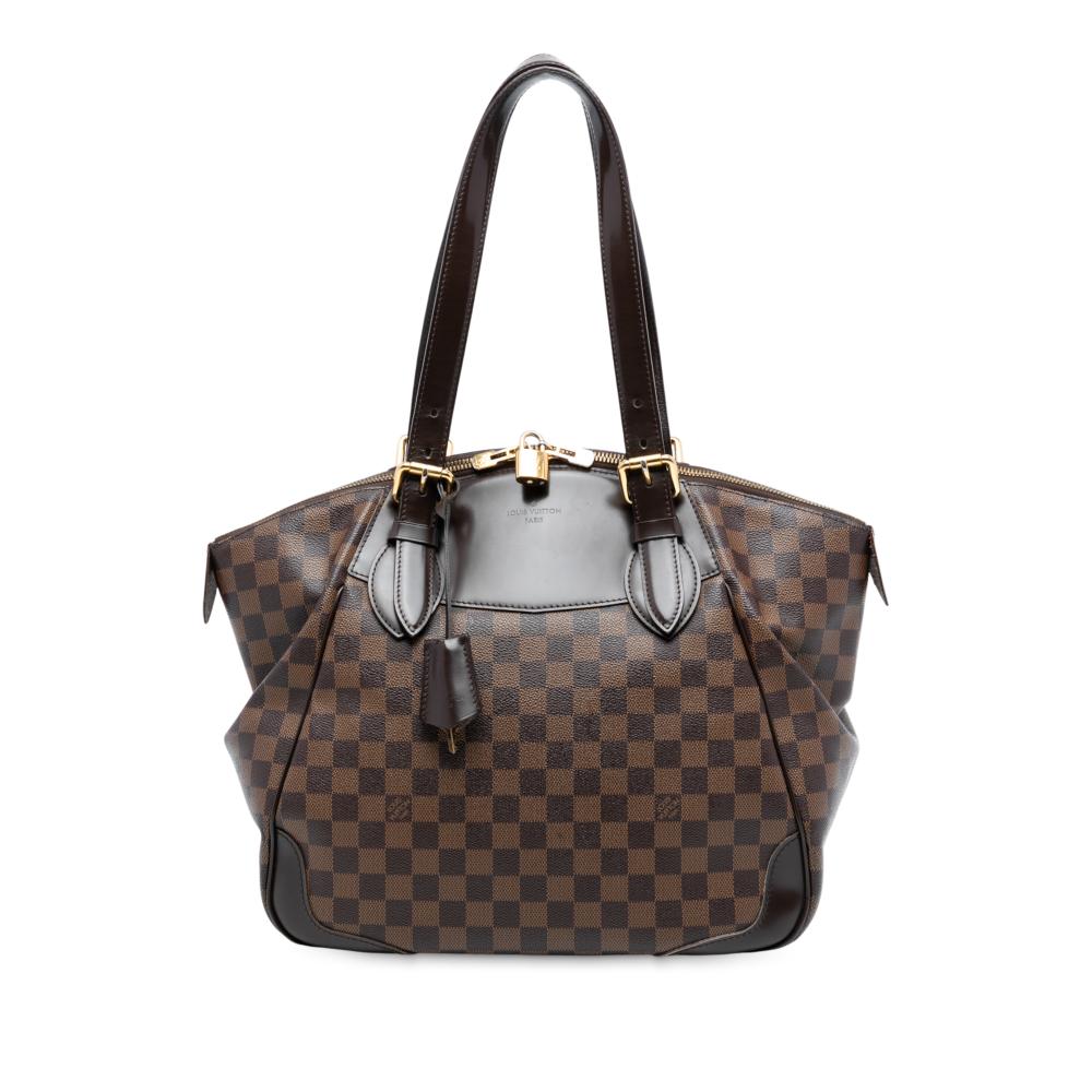 Louis Vuitton B Louis Vuitton Brown Damier Canvas Fabric Damier Ebene Verona GM France