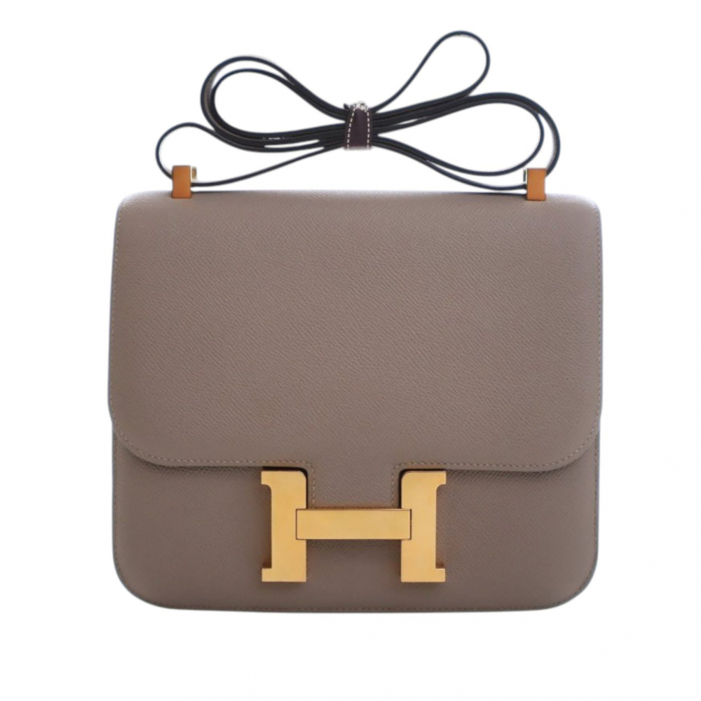 Hermès Constance Epsom Leather Shoulder Bag Brown