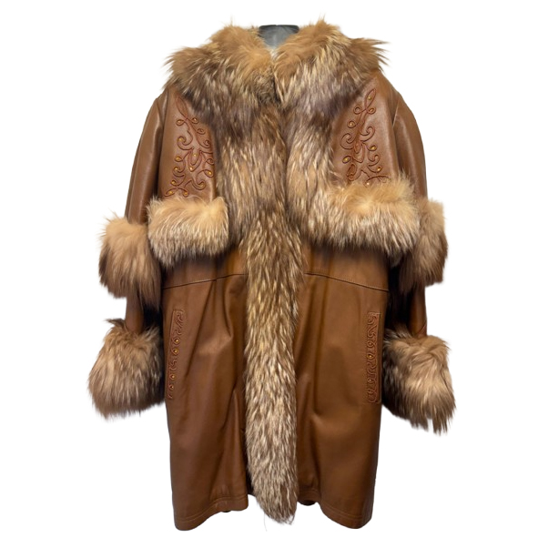 Benjamin Fourrures Leder und Fuchspelz