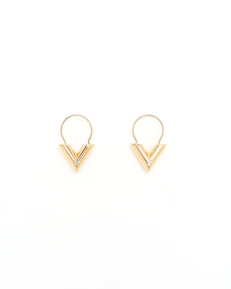 Louis Vuitton Essential V Hoop Earrings