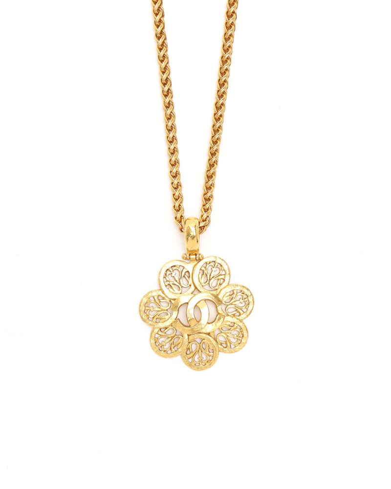Chanel Vintage Coco Mark Necklace