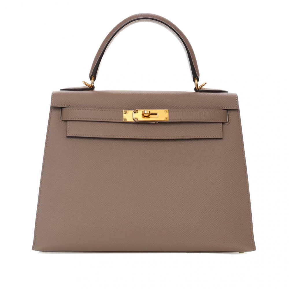 Hermès Kelly 28 Sellier Epsom Leather 2-Ways Top-handle Bag Brown