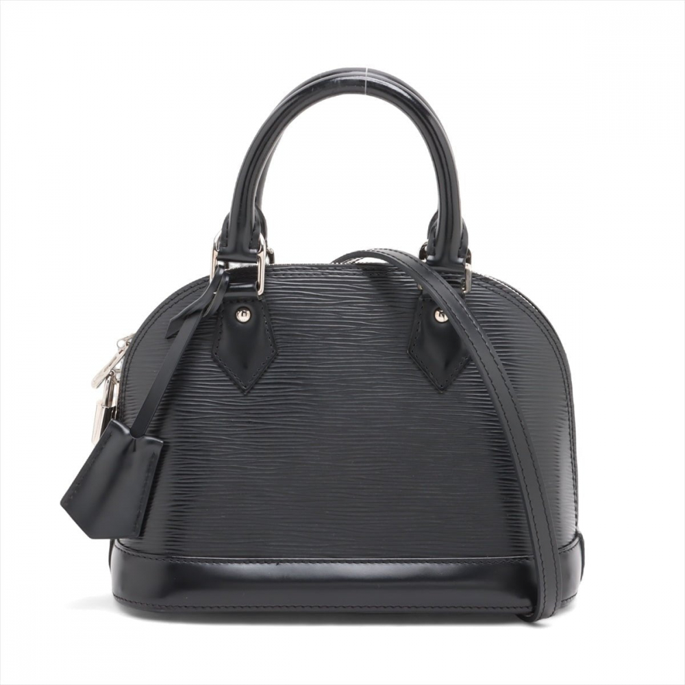 Louis Vuitton Alma BB Epi Leather Top-handle Handbag Black