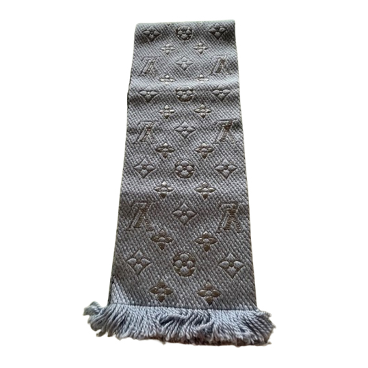 Louis Vuitton LV Logomania blue scarf