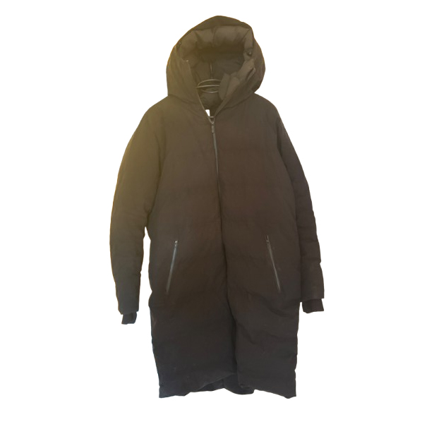 Lululemon Schwarzer Wintermantel