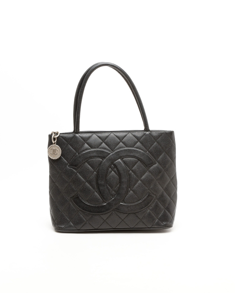Chanel Caviar Medallion Tote Bag