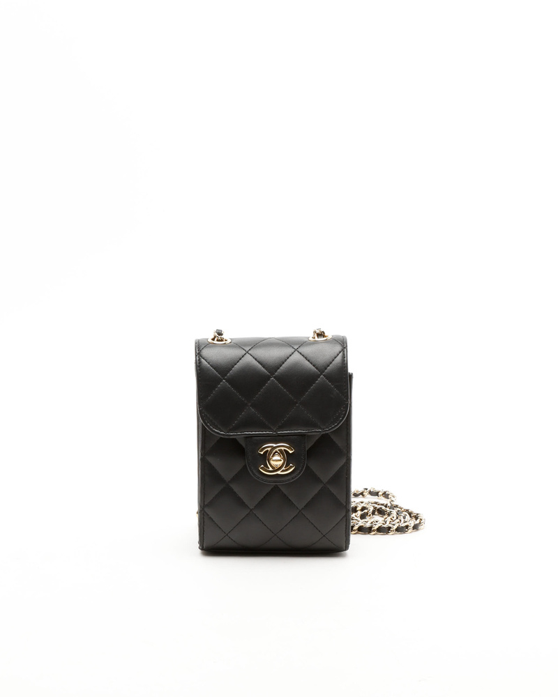 Chanel Classic Phone Holder Crossbody Bag