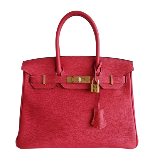 Hermès Hermes Birkin bag 30 peony red