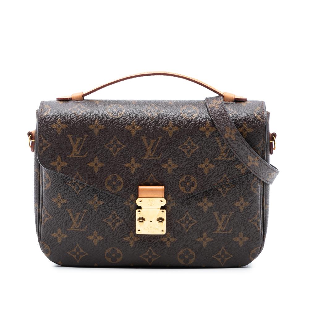 Louis Vuitton AB Louis Vuitton Brown Monogram Canvas Fabric Monogram Pochette Metis France