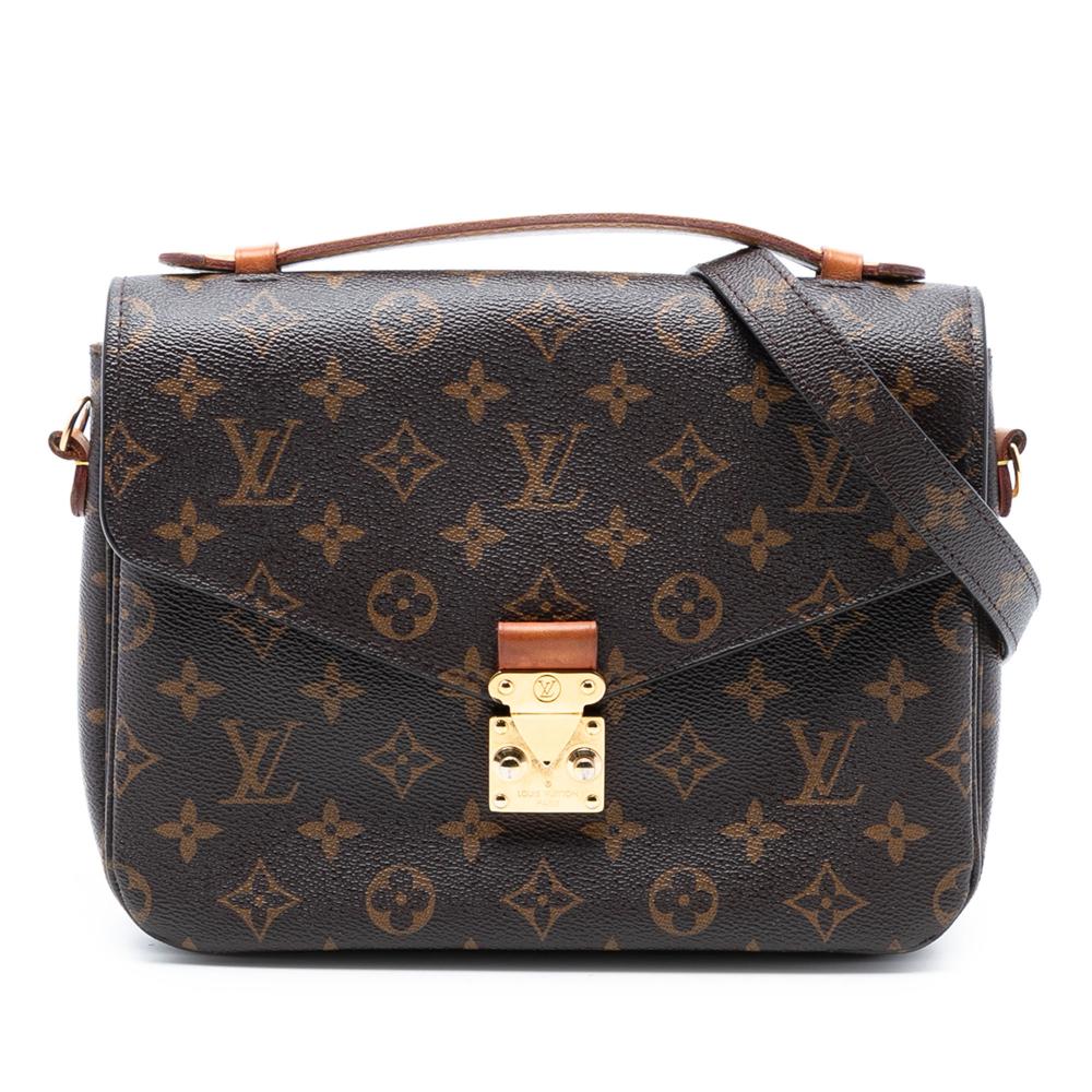 Louis Vuitton B Louis Vuitton Brown Monogram Canvas Fabric Monogram Pochette Metis France