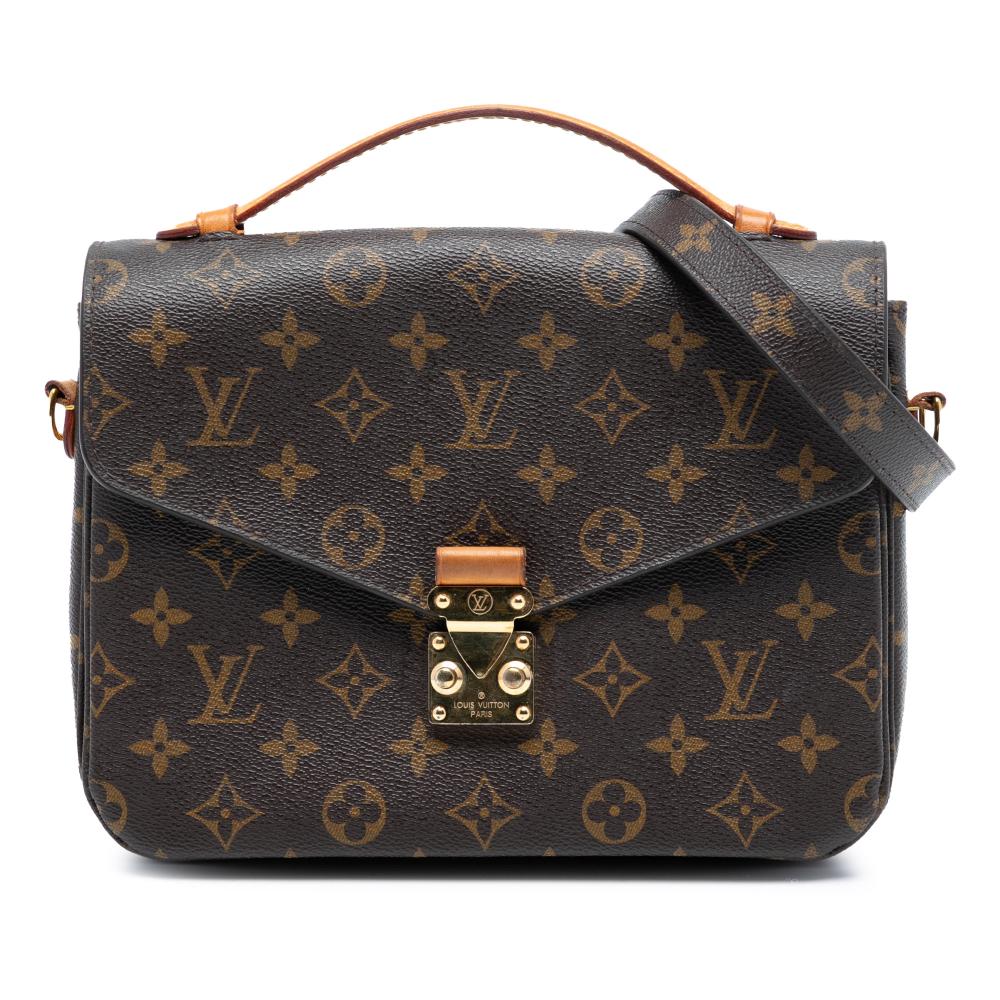 Louis Vuitton AB Louis Vuitton Brown Monogram Canvas Fabric Monogram Pochette Metis France