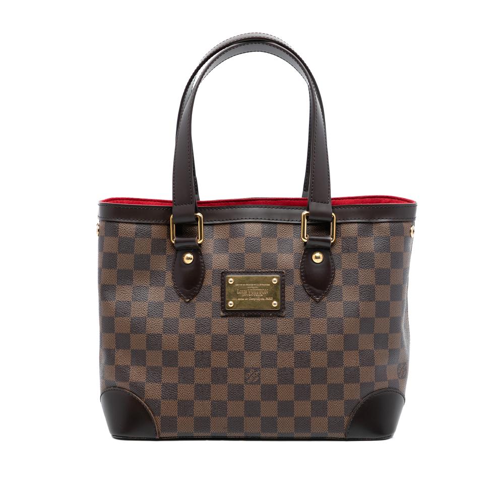 Louis Vuitton B Louis Vuitton Brown Damier Canvas Fabric Damier Ebene Hampstead PM France
